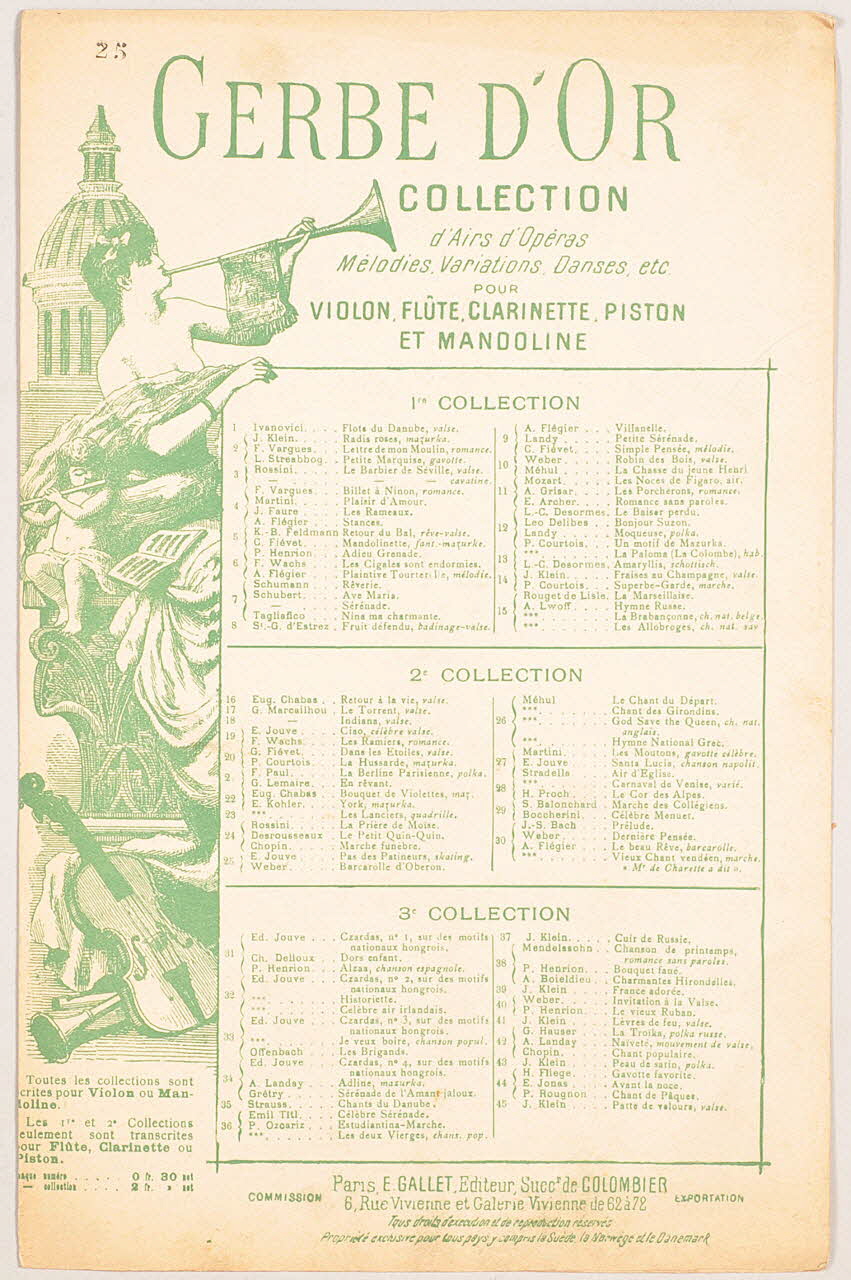 chanson petit format 1965.121.207.1 Photo