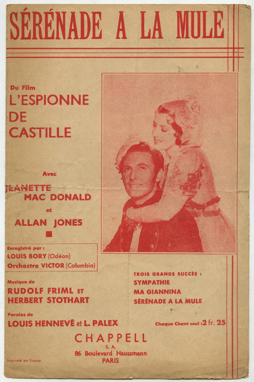 chanson petit format 1965.121.27 Photo