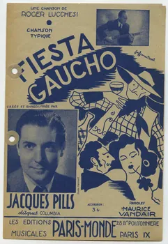 Roger Lucchesi ; Maurice Vandair ; Jacques Pills ; Cavel Et Cie ; Paris-Monde; chanson petit format Île-de-France, France 1943 1965.121.270 Photo