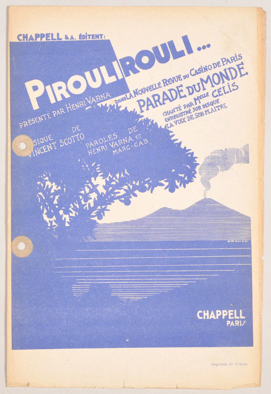 chanson petit format 1965.121.276 Photo