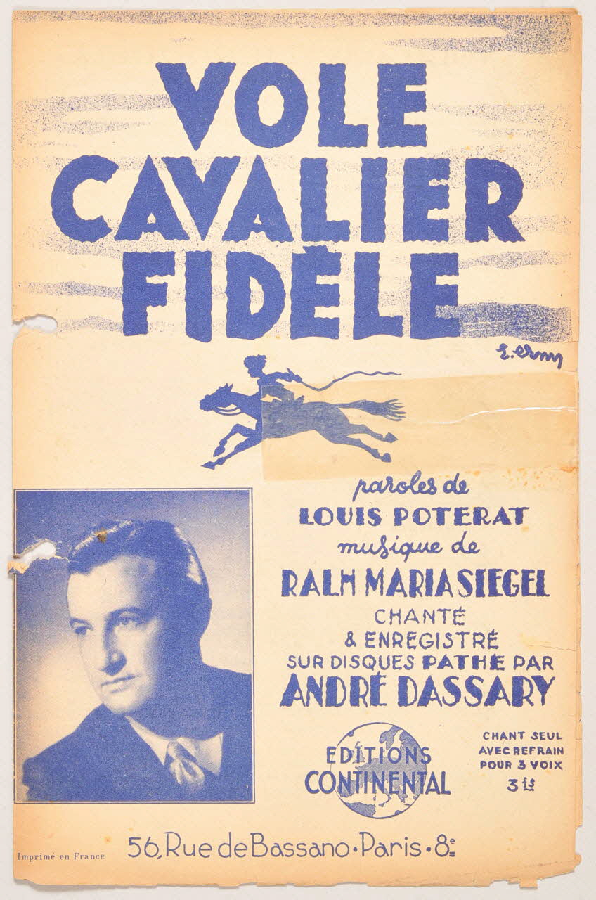 chanson petit format 1965.121.289 Photo