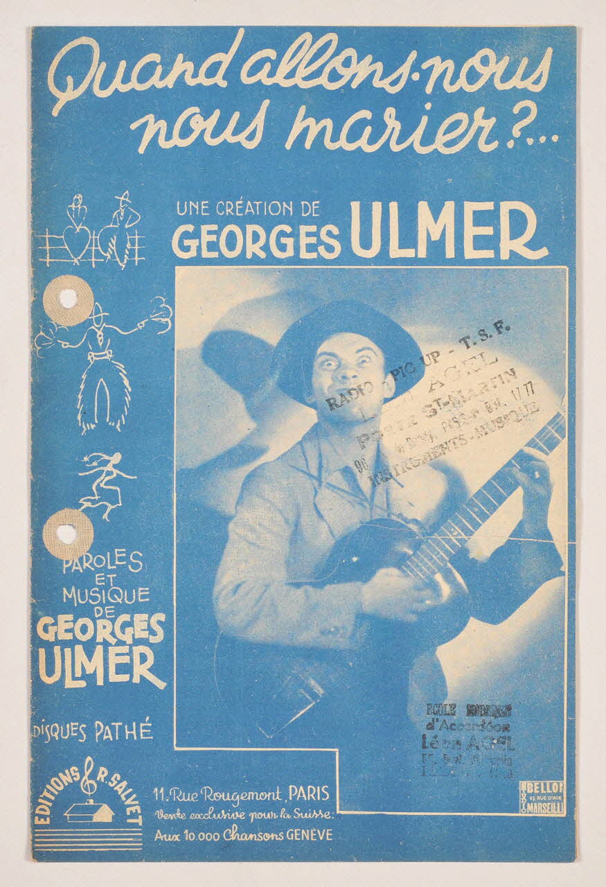 chanson petit format 1965.121.292 Photo