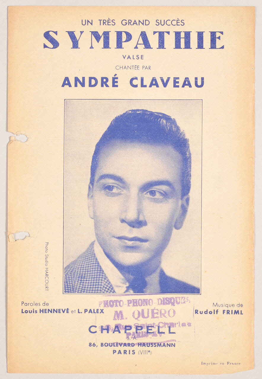 chanson petit format 1965.121.318 Photo