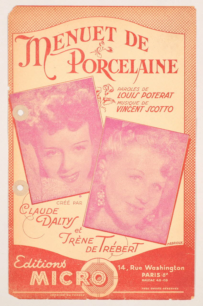 chanson petit format 1965.121.463 Photo