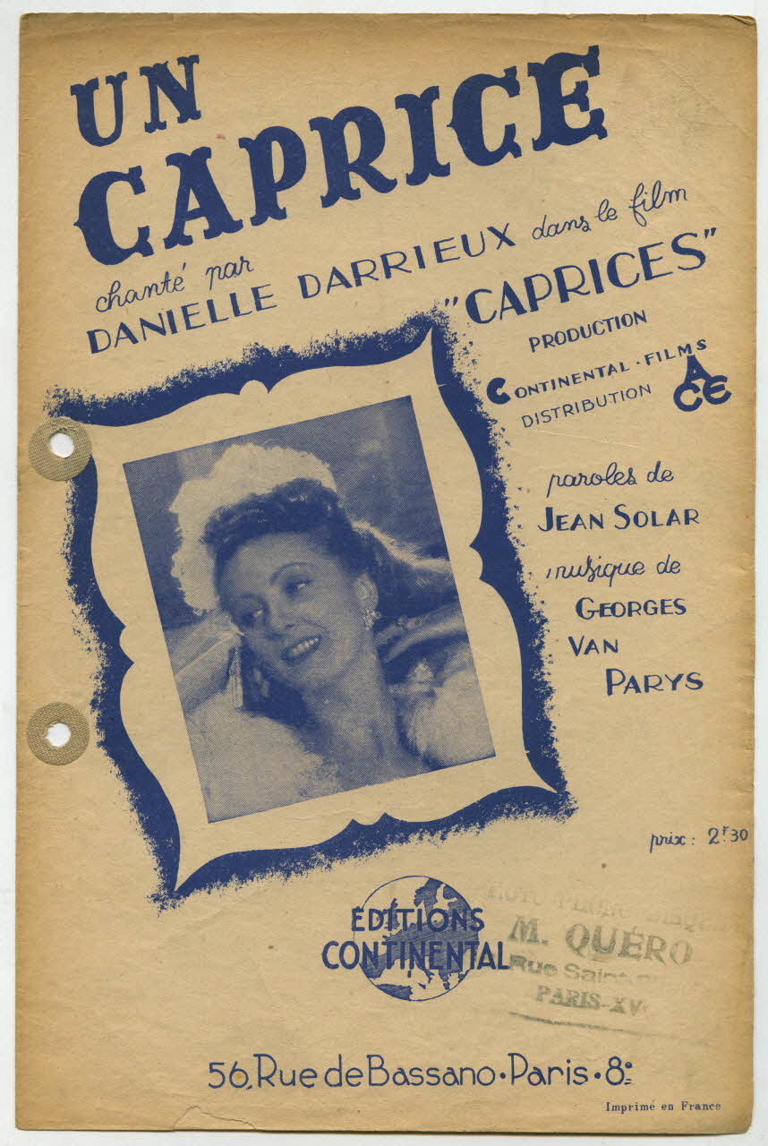 chanson petit format 1965.121.470 Photo