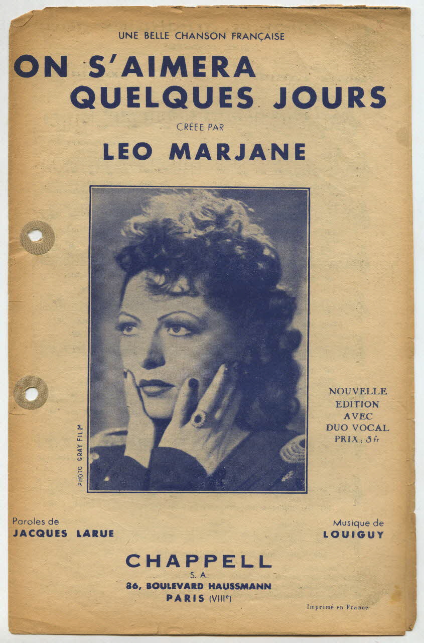 chanson petit format 1965.121.501 Photo