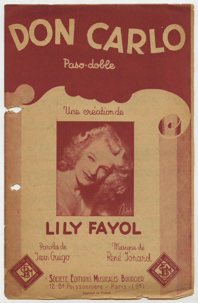 chanson petit format 1965.121.81 Photo