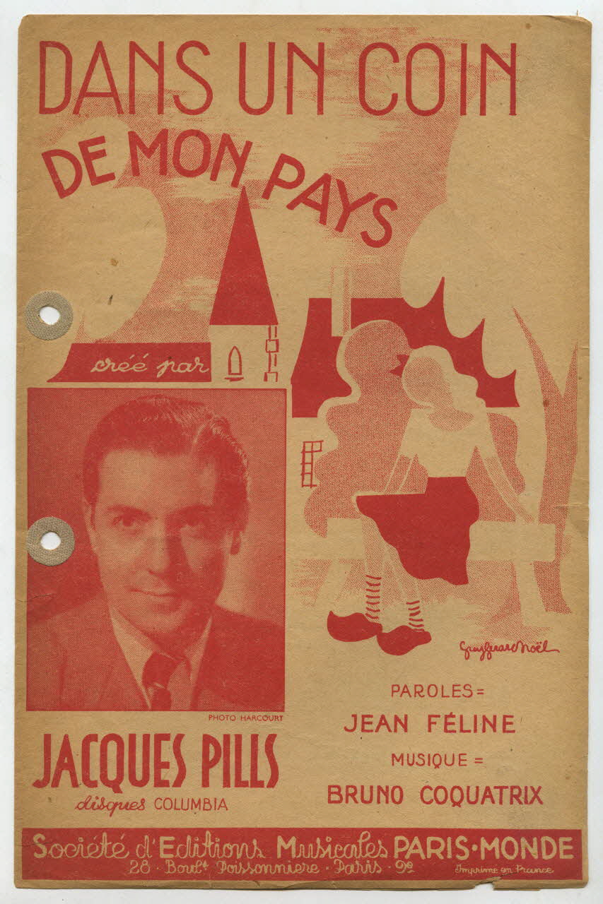 Bruno A. Coquatrix ; Jean Féline ; Jacques Pills ; Paris-Monde; ; Cavel Et Cie chanson petit format Île-de-France, France 1940 1965.121.83 Photo