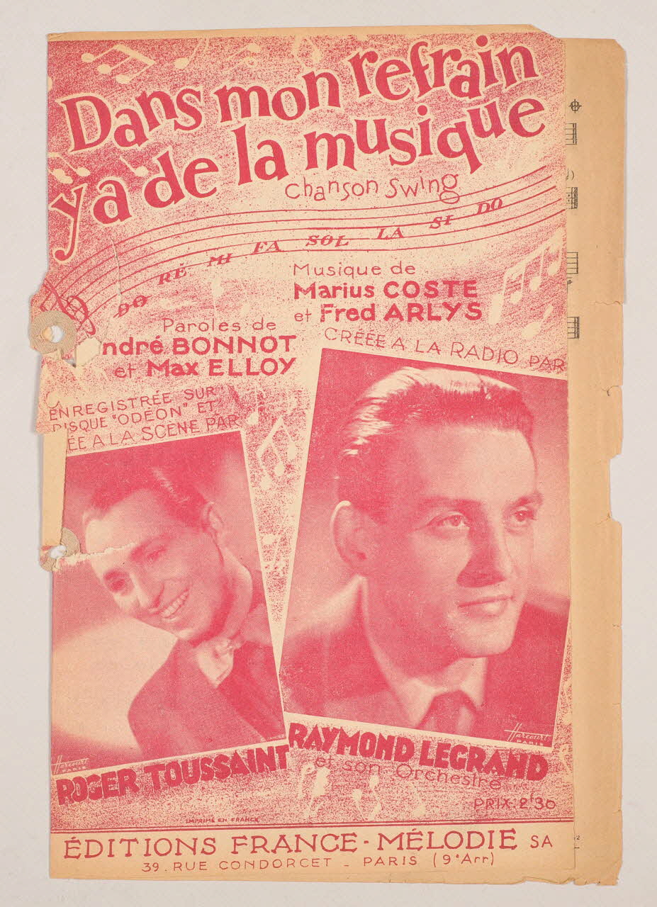 chanson petit format 1965.121.84 Photo