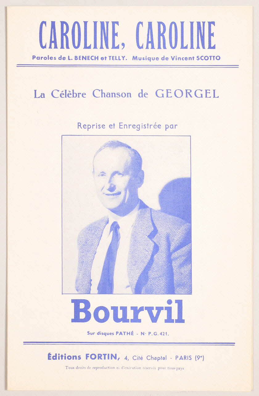 chanson petit format 1965.128.10 Photo