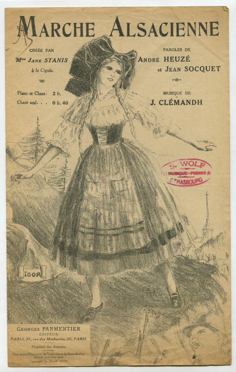 Jean Socquet ; André Heuzé ; Jules Clémandh ; Georges Parmentier ; Michel Dillard chanson petit format Île-de-France, France 1918 1965.133.2 Photo