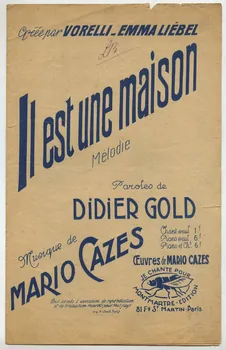 partition de musique petit format 1965.133.4  Photo