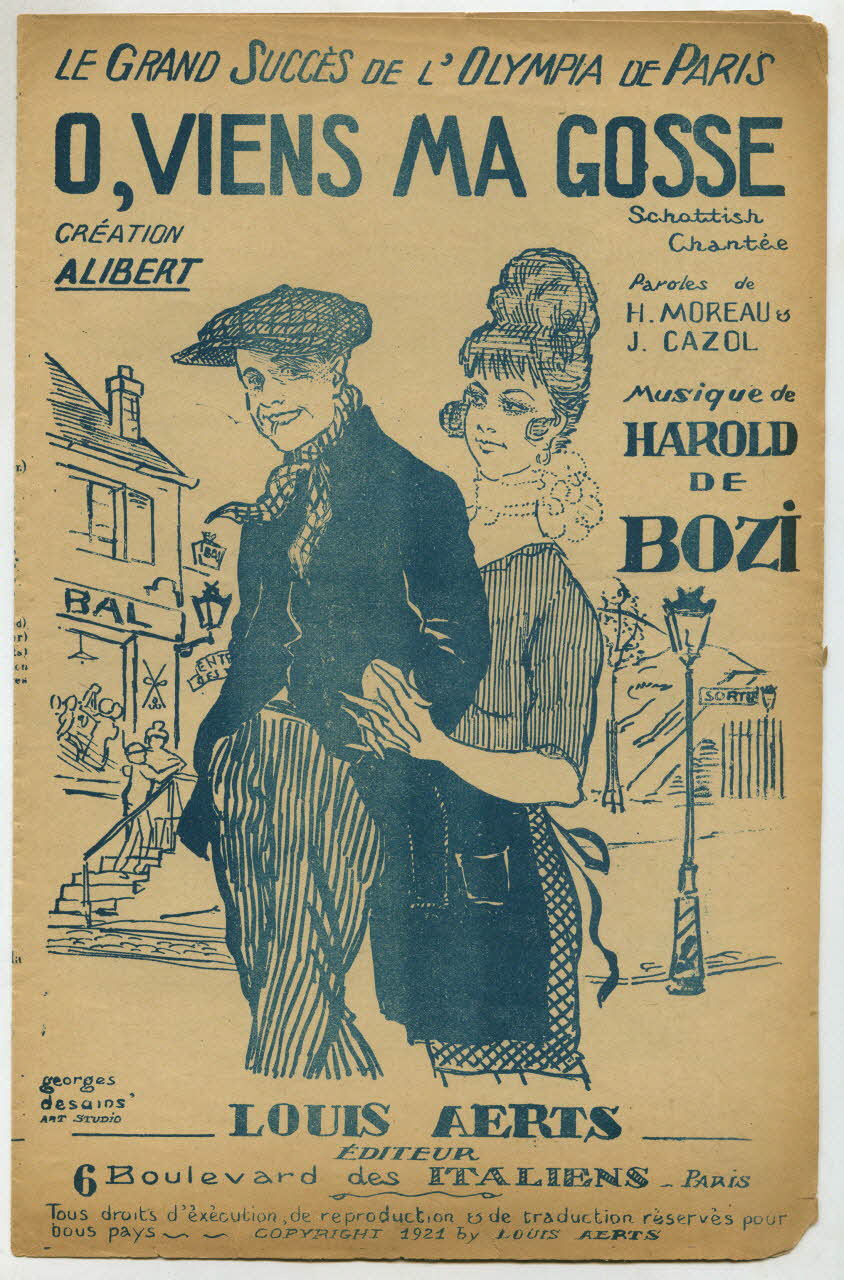 Jack Cazol ; Henry Moreau ; Harold de Bozi ; Louis Aerts chanson petit format Île-de-France, France 1921 1965.134.63 Photo