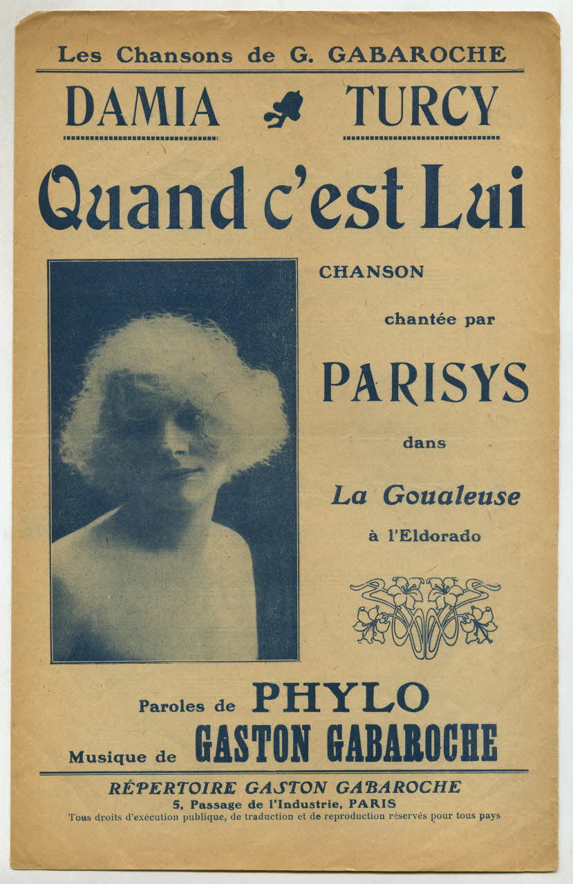 chanson petit format 1965.134.67 Photo