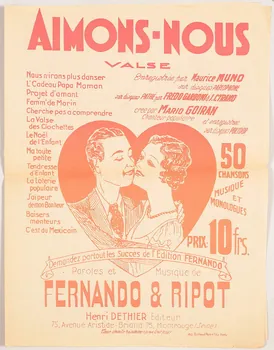 chanson petit format 1965.136.125  Photo