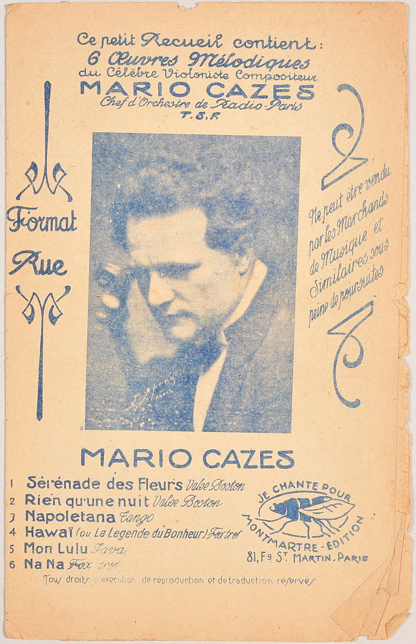 Philippe Goudard ; Didier Gold ; Mario Cazes chanson petit format Île-de-France, France 1926 1965.138.151 Photo