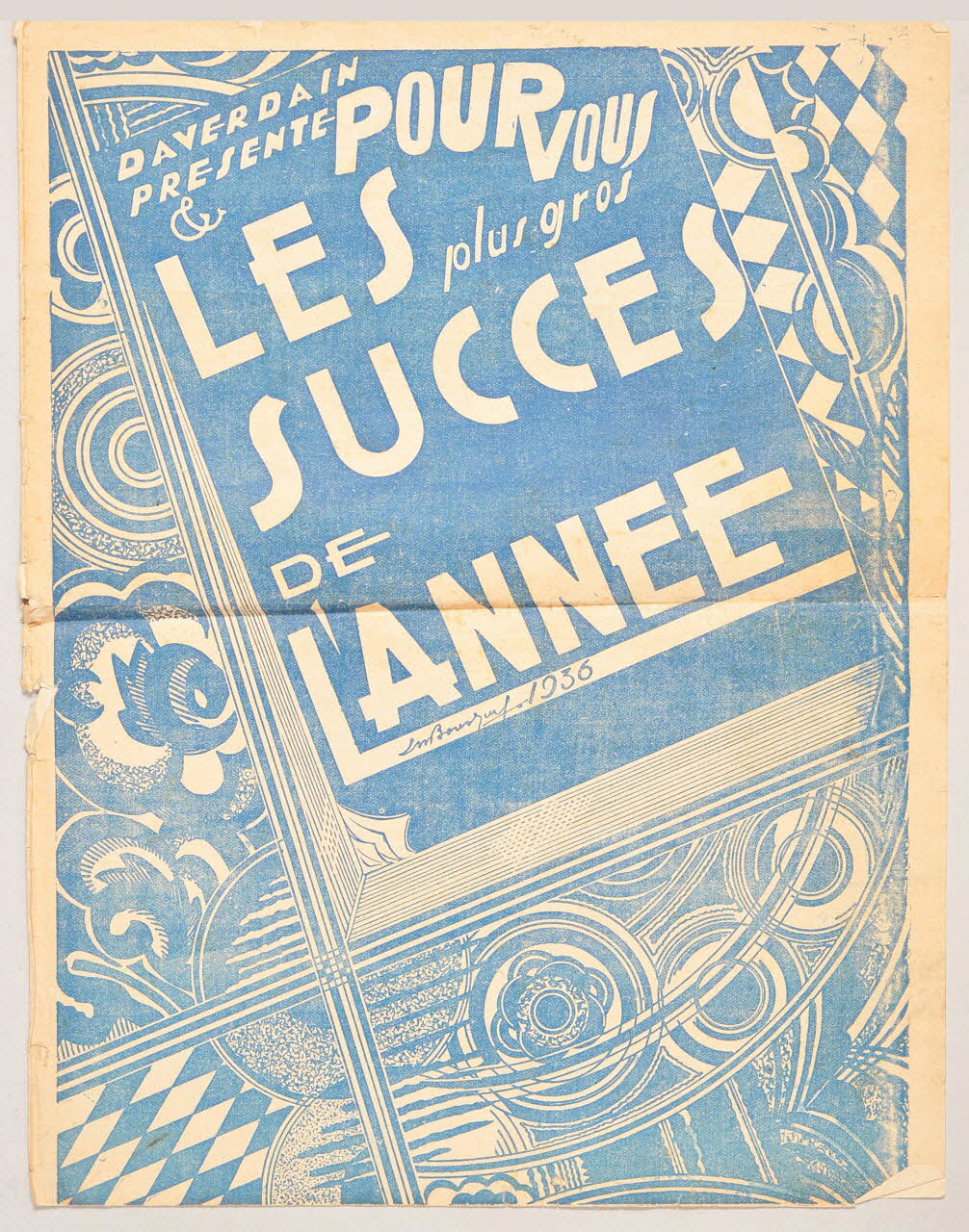 Vincent Scotto ; Aris ; J. Gabriello ; Géo Koger ; Learsi ; A. Cuscina ; Cesare A. Bixio ; André de Badet ; René Buzelin ; Albert Valsien ; Louis Sauvat ; Fred Pearly ; Georges Sellers ; Daverdain ; Meriat ; Tino Rossi recueil petit format 1936 1965.138.156 Photo