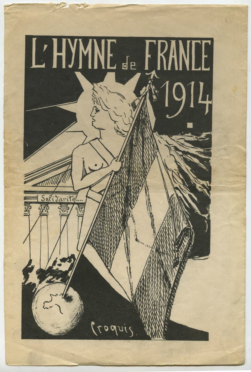 Claude J. Rouget De L'isle ; Victor Hembergue ; Michel Dillard chanson petit format Île-de-France, France 1792 1965.139.13 Photo
