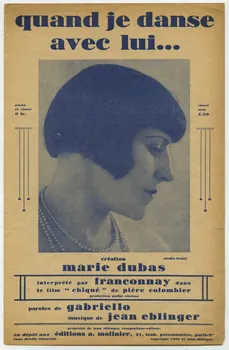 Jean Eblinger ; J. Gabriello ; Marie Dubas ; A. Molinier chanson petit format Île-de-France, France 1930 1965.144.124 Photo