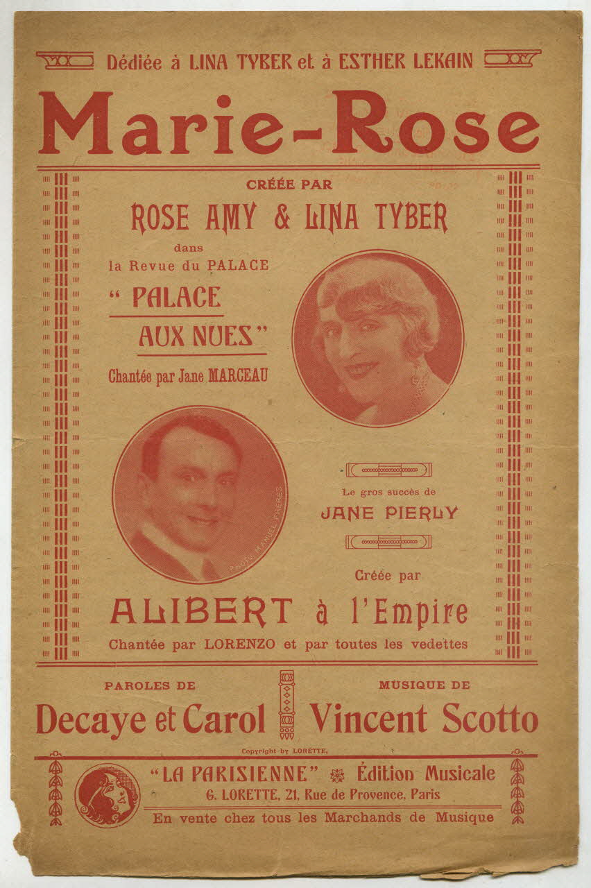 chanson petit format 1965.144.160 Photo