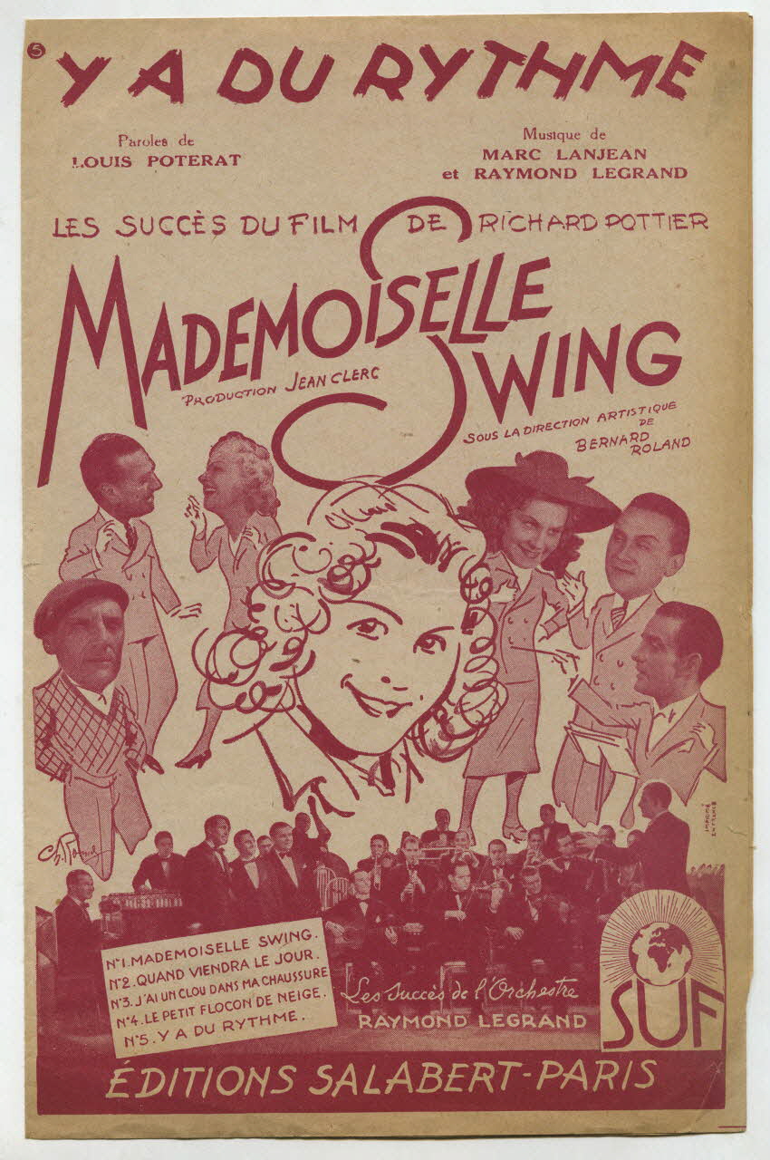 Marc Lanjean ; Louis Poterat ; Raymond Legrand ; Salabert chanson petit format Île-de-France, France 1942 1965.144.198 Photo