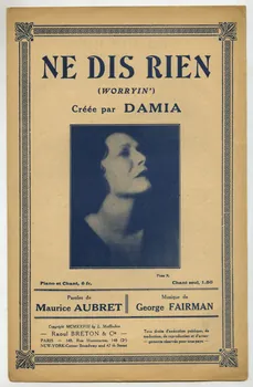 George Fairman ; Maurice Aubret ; Damia ; Raoul Breton chanson petit format Paris 2ème 1928 1965.144.45  Photo