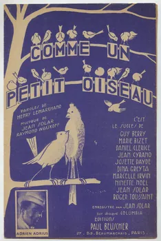 Jean Solar ; Henry-Lemarchand ; Raymond Wraskoff ; Paul Beuscher chanson petit format Île-de-France, France 1941 1965.144.49  Photo