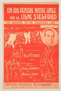 Jimmy Kennedy ; Paul Misraki ; Michael Carr ; Peter Maurice chanson petit format Île-de-France, France 1939 1965.144.6 Photo