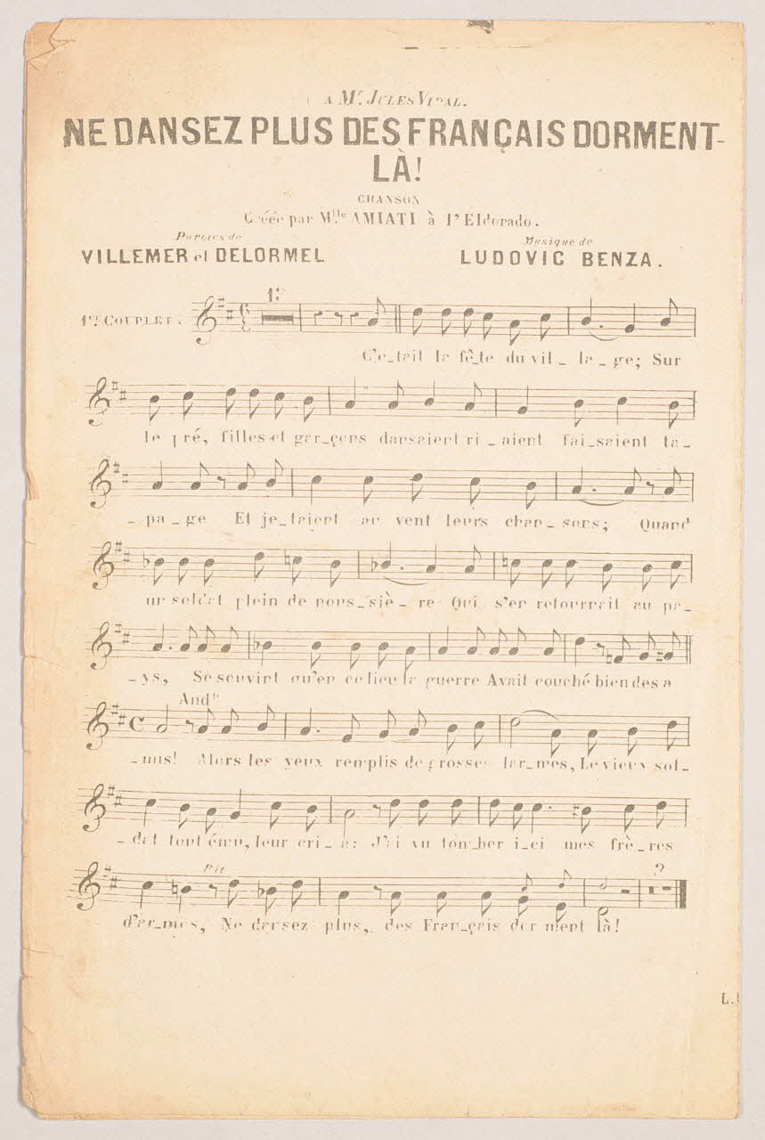 chanson petit format 1965.145.44 Photo