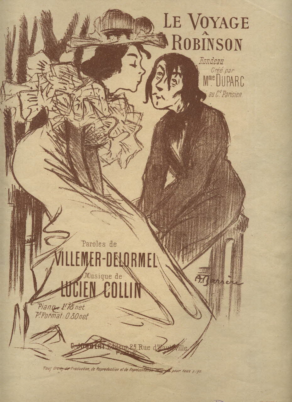 partition de musique Le Voyage à Robinson 1965.148.22 Photo