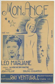 Bruno A. Coquatrix ; Jean Féline ; Léo Marjane ; Ray Ventura chanson petit format 1940 1965.149.99  Photo