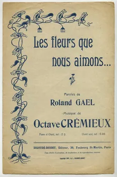 Georges Millandy ; Roland GaëL ; Octave Crémieux ; Léon Amouroux ; Digoudé-Diodet; chanson petit format Île-de-France, France 1907 1965.150.48.1-2 Photo