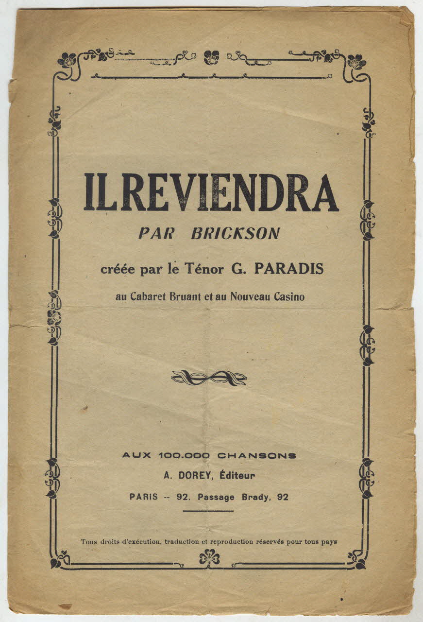 chanson petit format 1965.150.65 Photo