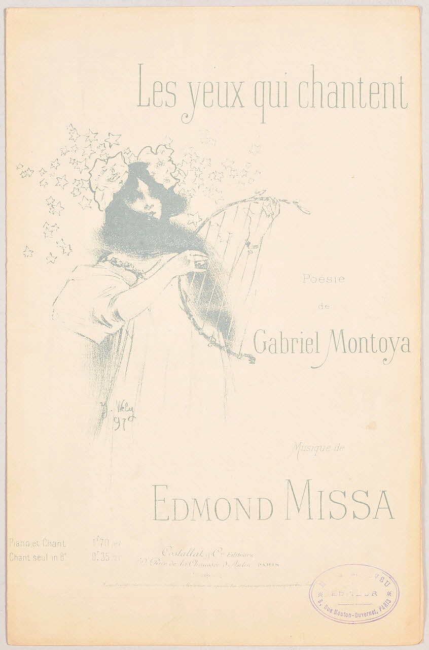 chanson petit format 1965.151.28 Photo