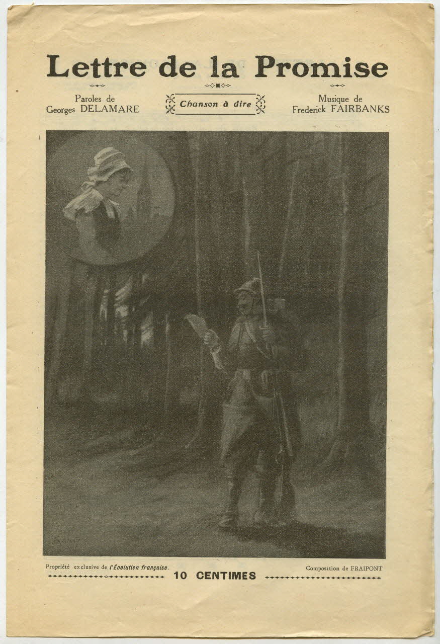 Frederick Fairbanks ; George Delamare ; Kapp ; Fraipont chanson petit format Île-de-France, France 1916 1965.151.70 Photo