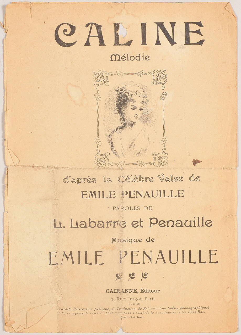 chanson petit format 1965.151.76 Photo