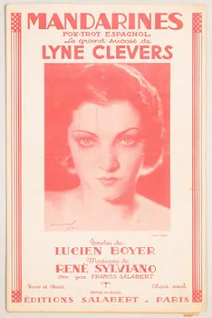 René Sylviano ; Lucien Boyer ; Lyne Clevers ; Francis F. Salabert chanson petit format 1936 1965.152.51  Photo