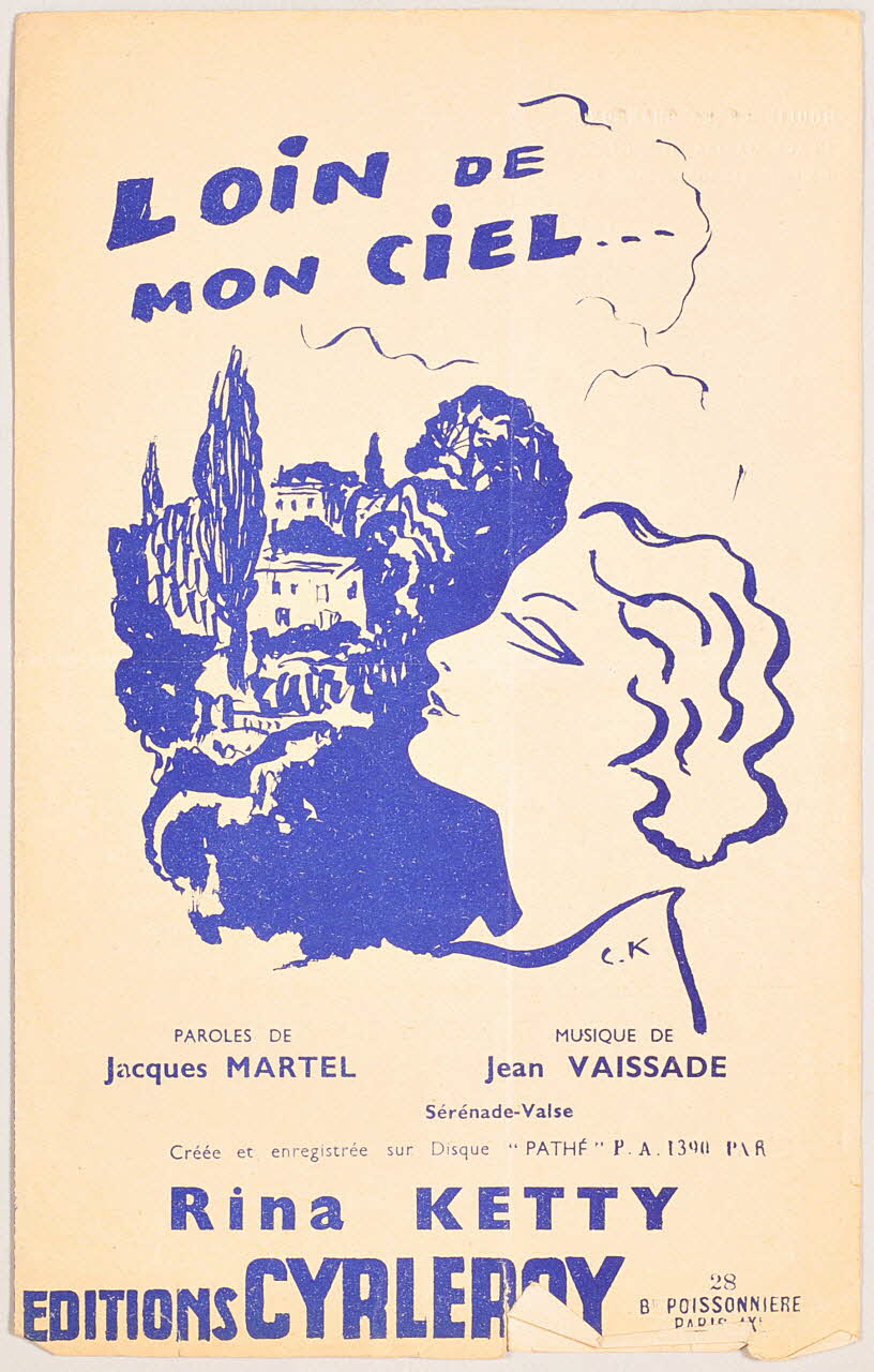 chanson petit format 1965.159.15 Photo