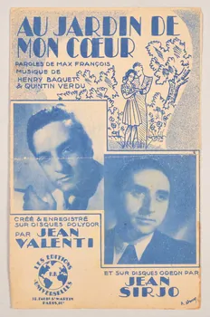 Henri Baquet ; Max François ; Quintin Verdu ; Jean Valenti ; Jean Sirjo ; Les Editions Universelles; chanson petit format Paris 10ème 1945 1965.159.31  Photo
