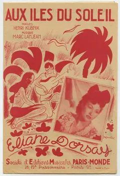 Marc Lanjean ; Henri Kubnick ; Eliane Dorsay ; Paris-Monde; chanson petit format Paris 9ème 1946 1965.159.32  Photo