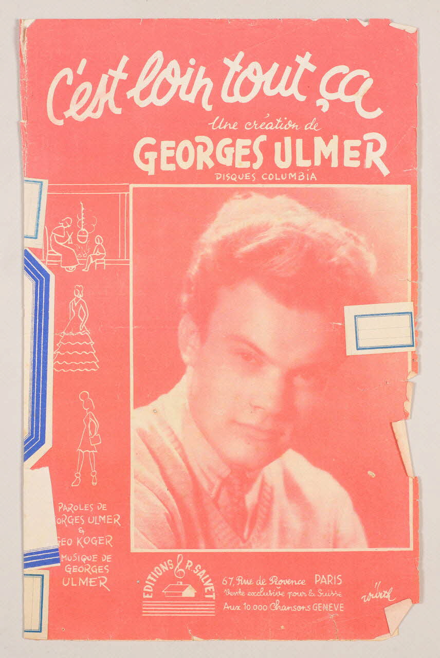 Géo Koger ; Georges Ulmer ; Robert Salvet chanson petit format Paris 9ème 1945 1965.159.49 Photo