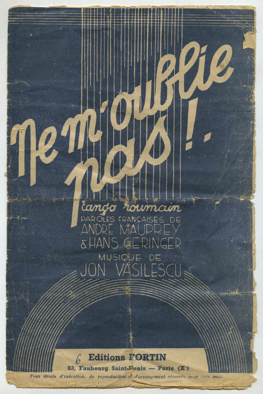 chanson petit format 1965.159.54 Photo