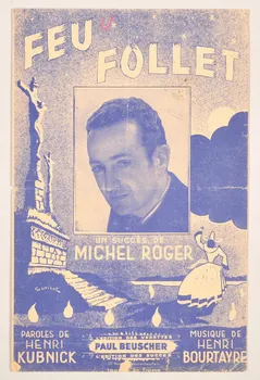 Henri Bourtayre ; Henri Kubnick ; Michel Roger ; Paul Beuscher chanson petit format Paris 4ème 1945 1965.159.56  Photo