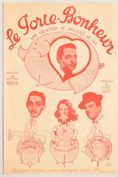 Louis Gasté ; Henri Kubnick ; Jacques Hélian ; Editions Micro; chanson petit format Paris 8ème 1945 1965.159.8 Photo