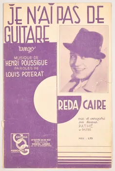 Louis Poterat ; Henri Poussigue ; Reda Caire ; Editions Musicales chanson petit format Île-de-France, France 1937 1965.160.56  Photo
