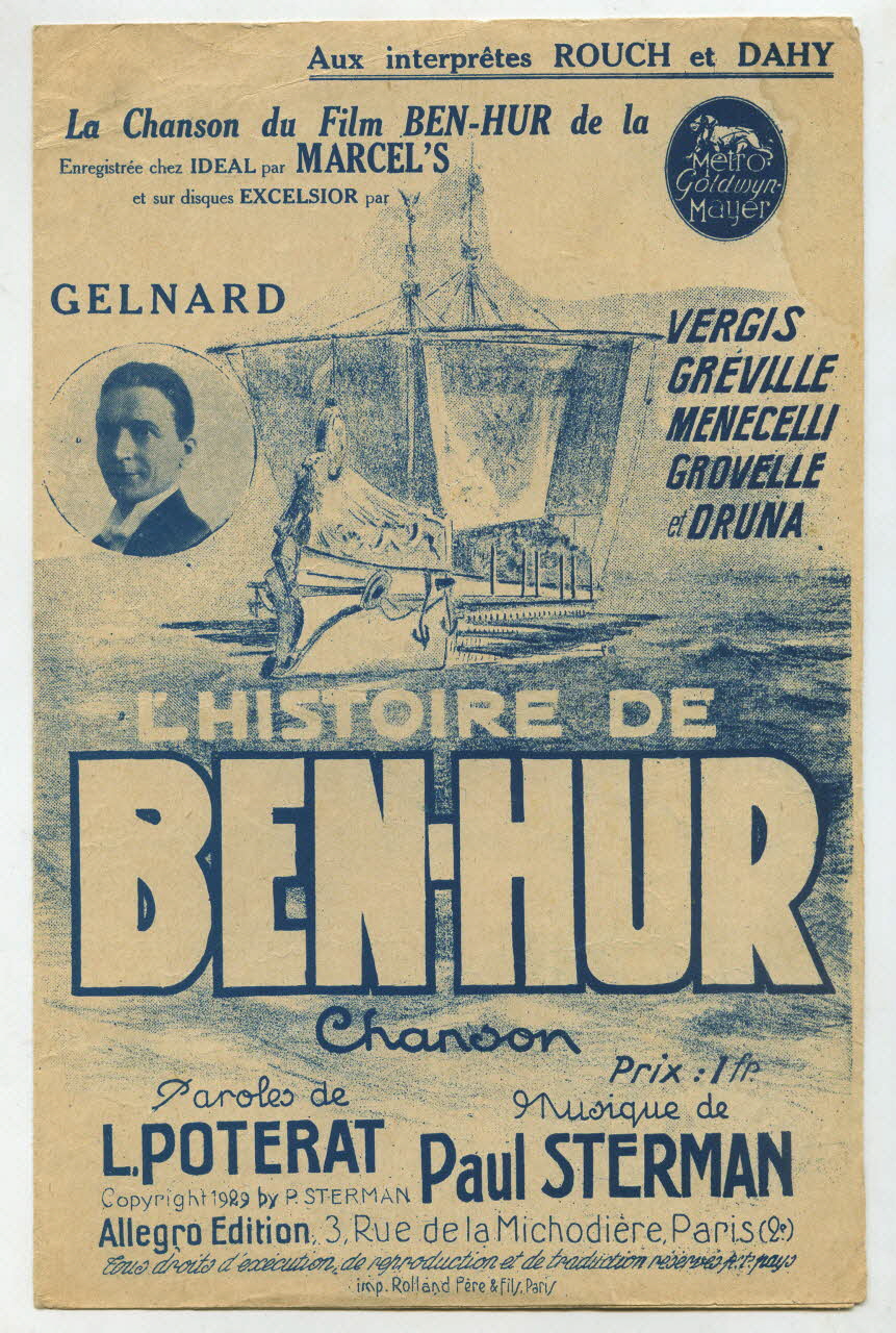 chanson petit format 1965.160.59 Photo