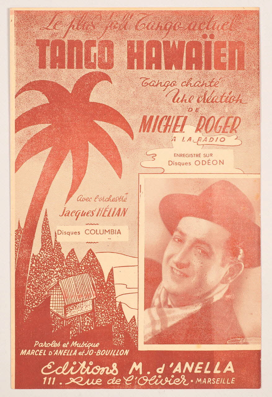 Jo Bouillon ; Marcel D' Anella ; Jacques Hélian ; Michel Roger chanson petit format 1942 1965.161.10 Photo