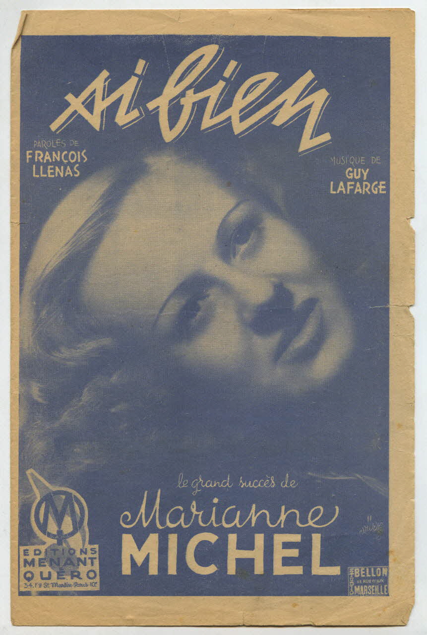 Guy Lafarge ; François Llenas ; Marianne Michel ; Menant-Quéro; chanson petit format 1945 1965.161.11 Photo