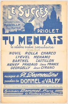 chanson petit format 1965.164.19  Photo