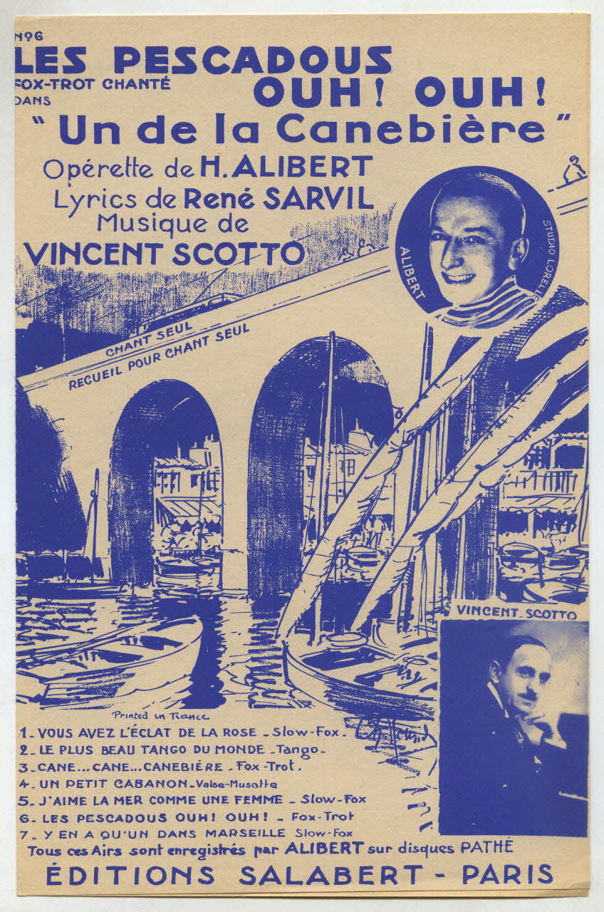 René Sarvil ; Henri Alibert ; Vincent Scotto ; Salabert chanson petit format Île-de-France, France 1935 1965.165.7 Photo